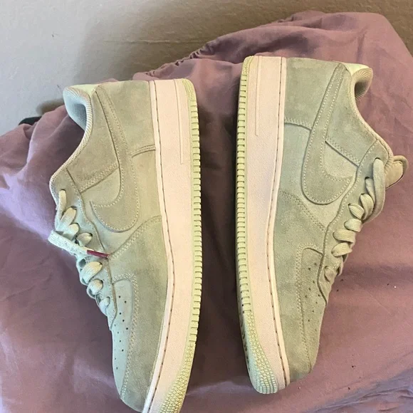 Nike Air Force 1 Mint Green purplehavea nice day 12 suede